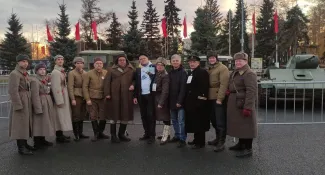 Студент института исторического и правового образования -   экскурсовод на выставке «Сила в правде – гордость и победа»